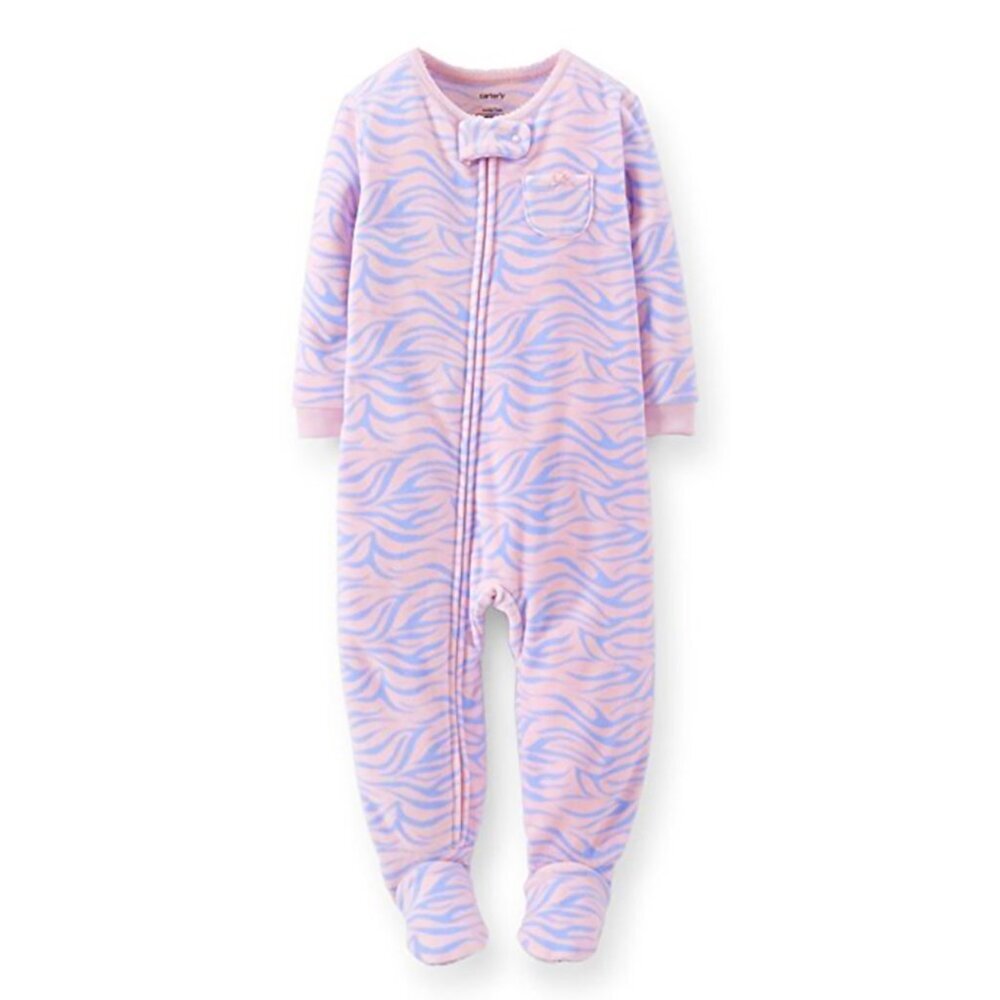 Carters Baby Girls One Piece Footed Pajama Toddler Microfleece Sleepwear Size 5T
